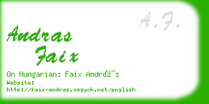 andras faix business card